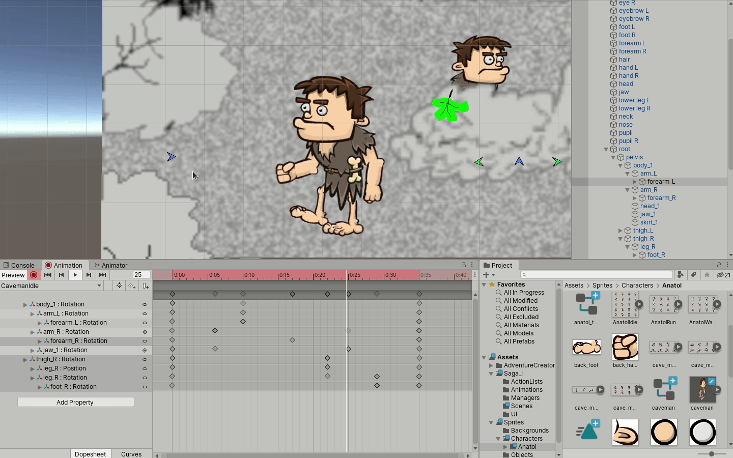 Kościujemy postać 2D w Unity