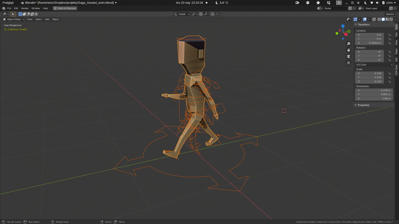 ZPMI #011 – młyn: Animacja, Blender, Unity i Godot